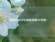 体彩买球APP以体彩买球APP为例