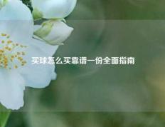 买球怎么买靠谱一份全面指南