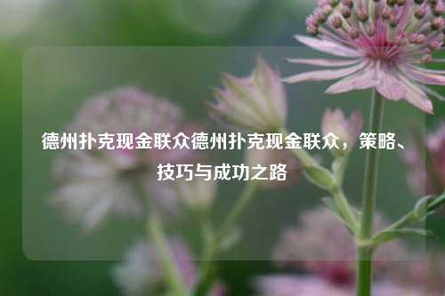 德州扑克现金联众德州扑克现金联众，策略、技巧与成功之路