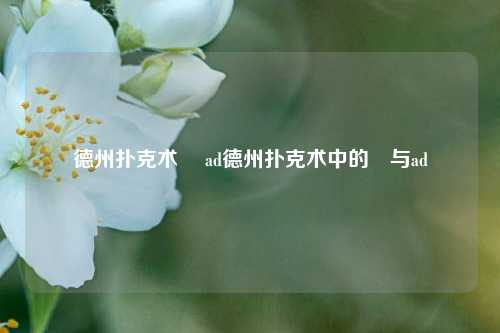 德州扑克术訚 ad德州扑克术中的訚与ad