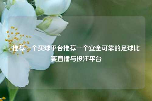 推荐一个买球平台推荐一个安全可靠的足球比赛直播与投注平台
