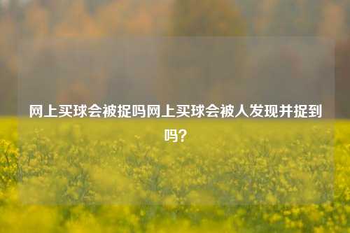 网上买球会被捉吗网上买球会被人发现并捉到吗？