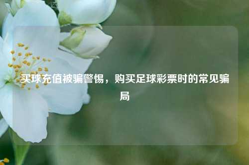 买球充值被骗警惕，购买足球彩票时的常见骗局
