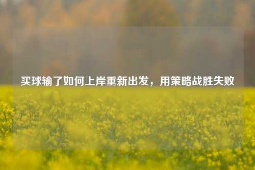 买球输了如何上岸重新出发，用策略战胜失败